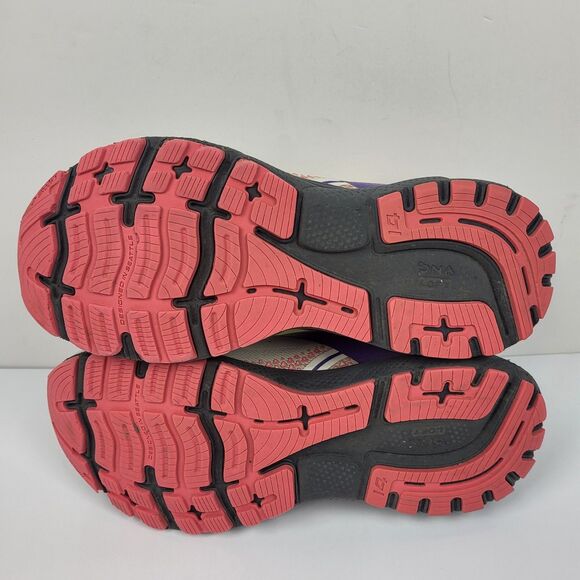 Brooks Ghost 14 Women's Running Shoes White Pink Purple Size 10 M - Picture 14 of 16